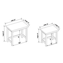 22'' Tall Solid Wood Nesting End Tables