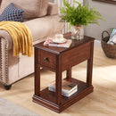 23'' Tall Block End Table with Storage
