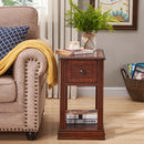 23'' Tall Block End Table with Storage