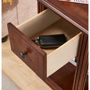 23'' Tall Block End Table with Storage