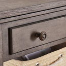 Gray Lift Top Coffee Table with Storage