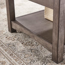 Gray Lift Top Coffee Table with Storage