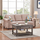 Gray Lift Top Coffee Table with Storage