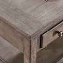 Gray Lift Top Coffee Table with Storage