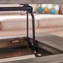 Gray Lift Top Coffee Table with Storage