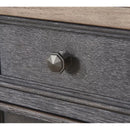 23'' Tall Black End Table with Storage and Built-In Outlets