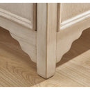 23'' Tall White End Table with Storage and Built-In Outlets