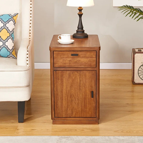 Tall drum hot sale end table