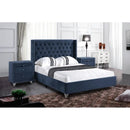 Tufted Upholstered Low Profile Platform Bed