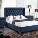 Tufted Upholstered Low Profile Platform Bed