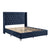 Tufted Upholstered Low Profile Platform Bed