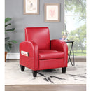 Faux Leather Club Recliner Chair