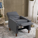 28'' Wide Gray Polyester Blend Manual Standard Recliner