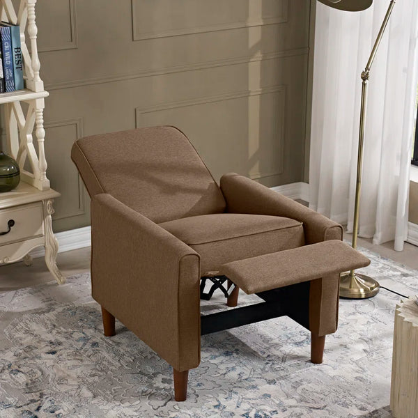 28'' Wide Brown Polyester Blend Manual Standard Recliner