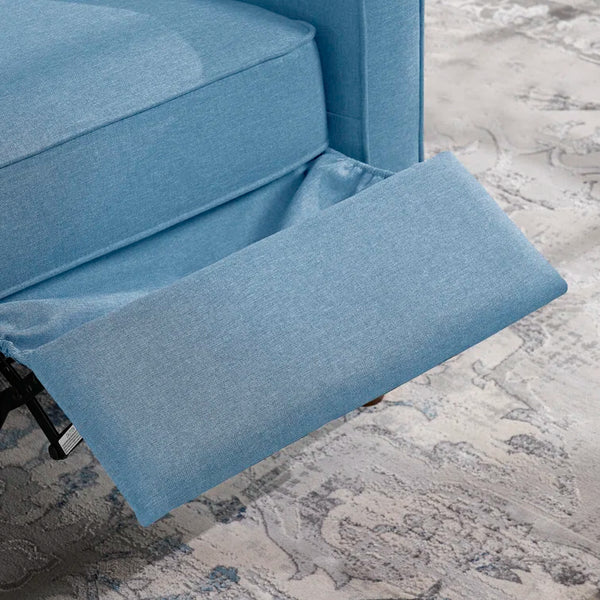 28'' Wide Blue Polyester Blend Manual Standard Recliner