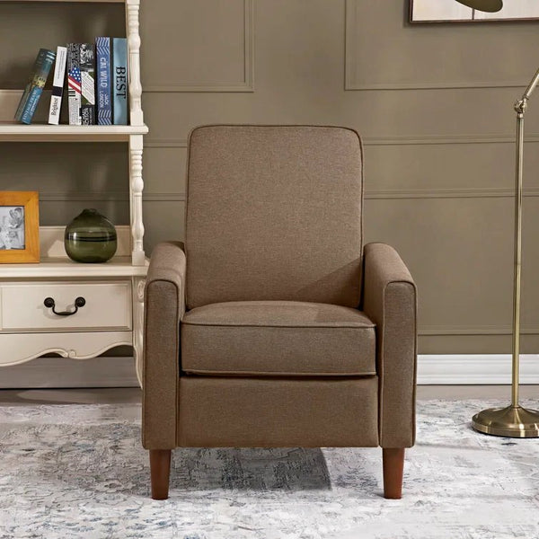 28'' Wide Brown Polyester Blend Manual Standard Recliner