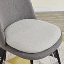 Grey Back Cover Dining Chair (Set of 2)