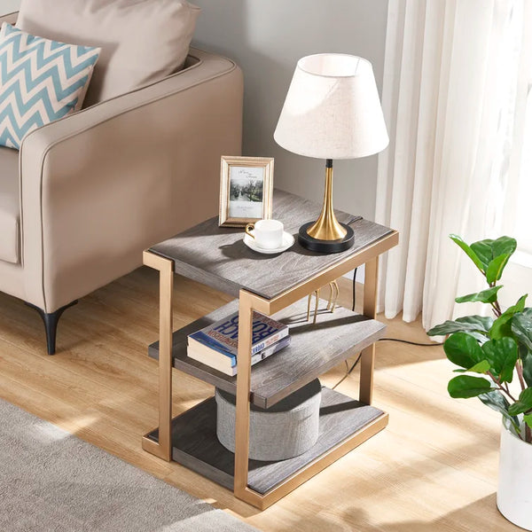 Gerrity 24 Tall Floor Shelf End Table