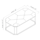44'' Wide Tufted Rectangle Cocktail Ottoman