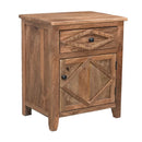 24'' Tall 1 - Drawer Solid Wood Nightstand in Light Natural