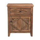 24'' Tall 1 - Drawer Solid Wood Nightstand in Light Natural