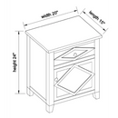 24'' Tall 1 - Drawer Solid Wood Nightstand in Light Natural
