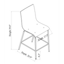 Virginia 25.5" Counter Stool-Rose Gold