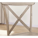 White Metal Cross Back Stacking Side Chair (Set of 2)